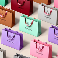 Sac cadeau de luxe sur mesure pour boutique de vêtements, marque privée personnalisée, votre propre logo, emballage souvenir, sac en papier pour maquillage et cosmétiques