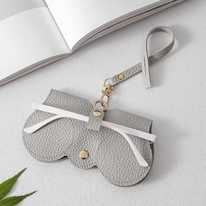 PLAYMAX Étui de rangement portable en cuir véritable imperméable pour lunettes de vue et de soleil, sac à bijoux, boîte de protection colorée - Product Image 2