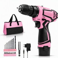 Perceuse sans fil 12V Lithium-Ion 2 vitesses, visseuse électrique pour réparation domestique et bricolage, outil électrique réversible