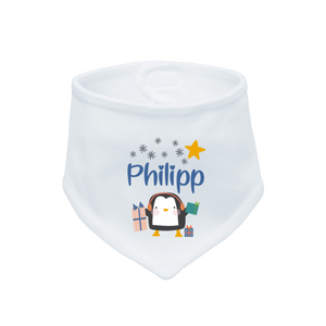 Bavoir pour bébé avec le nom Pingouin - Product Image 1