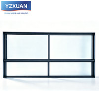 Ventana Corredera Suspendida de Aleación de Aluminio con Rotura de Puente Térmico, Doble Vidrio Templado Low-E, Insonorizada, con Malla Antimosquitos, Estilo Minimalista para Hotel