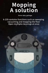 2026 Smart Automatic Robot Vacuum Cleaner with Wet <b>Mop</b> Function USB Power Source Household Applicable Includes Water Filter - Product Image 5