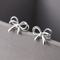Boucles d'oreilles à double ligne en argent sterling 925, minimalistes, douces et délicates