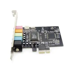 데스크탑 용 고속 PCIE 6 채널 가상 3D 스테레오 오디오 어댑터 내부 사운드 카드