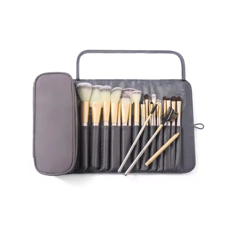 Portable Makeup Brush Organizer Bag For Travel Cosmetic Makeup Brush Roll Up Case Pouch Bag