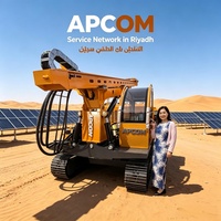 Pileuse solaire APCOM pour systèmes photovoltaïques, machine de pose de pieux hydrauliques pour centrales solaires