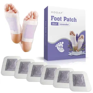 脚垫姜人参脚垫10包Foo t贴片，用于促进睡眠缓解疲劳和放松肌肉