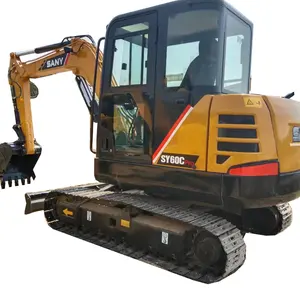 Used Crawler Excavator SANY SY60/Low Price Good Working 6tons Chinese Used 2nd hand SANY SY60 Excavator Sale in Shanghai