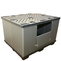 Boîte de palette en plastique pliable réutilisable / Conteneur de palette pliable en PP pour le transport de marchandises en vrac et la logistique