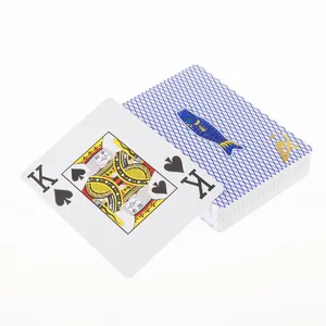 AYPCカスタムロゴPVCプラスチック防水トランプゲームレターフィッシュカードセットチェスカード用マジックブラックジャック