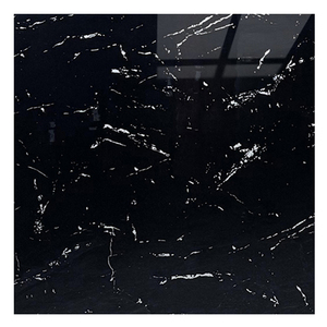 Nhà máy cung cấp hiện đại 80x80 sàn gốm tối mô hình đá cẩm thạch Faux sứ gạch lát sàn màu đen firebrick thiết kế - Product Image 2