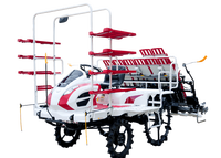 Transplanteuse de riz à 6 rangs de type autoportée Yarmar YR60D(2ZGQ-60D) avec boîte de vitesses, haute productivité, garantie 1 an