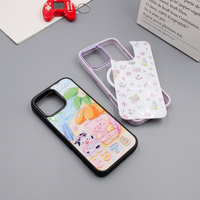 Coque de luxe modulaire antichoc en TPU+PC avec anneau magnétique amovible, finition électroplaquée givrée, pour iPhone 14 Pro, 15, 16 Pro Max