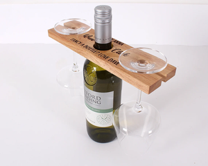 JUNJI - Botellero y Portavasos de Madera Personalizado <span class=keywords><strong>para</strong></span> Vino, Regalo Ideal <span class=keywords><strong>para</strong></span> Parejas, Aniversario de <span class=keywords><strong>Bodas</strong></span> - Product Image 4