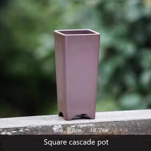 Maceta cuadrada alta de plástico con diseño de lote tradicional de 6,5 cm para orquídeas pequeñas y plantas - Product Image 2