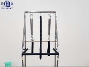 Professional Aluminum Pilates Reformer with Half Tower - 5 Resistance <strong>Levels</strong> for Full-Body Workouts - Home Gym/Pilates Studio - Product Image 3