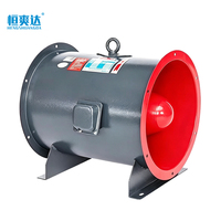 Ventilateur d'extraction axial HTF-A pour fumée et gaz de combustion, moteur électrique 380V à double vitesse, pour bâtiments de grande hauteur, tunnels de métro, centres commerciaux souterrains - Nouveau
