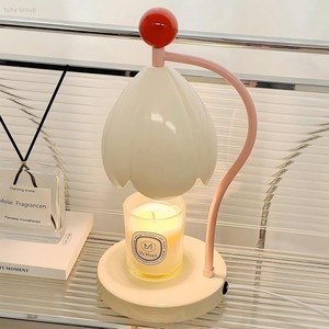 Lily Valley Aromatherapy Iron Candle Stand Creative Flame-Free Eco-Friendly Durable Ambient Desk <b>Bedside</b> Lantern Home Decoration - Product Image 5