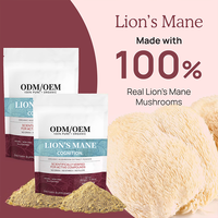 Supplément en poudre de champignon crinière de lion bio Extrait de Reishi Shiitake Poudre de champignon crinière de lion