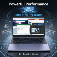 Ordinateur portable Yifang Factory 15,6 pouces avec processeur Intel N95, système Windows 10/Windows 11, garantie d'un an fournie. Ordinateurs portables professionnels