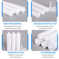 Precio de fábrica HDPE Botella de plástico vacía para apretar Botella de súper pegamento con forma de cilindro de tapa de Punta larga