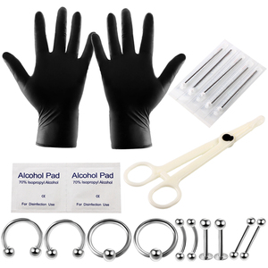 Kit <span class=keywords><strong>de</strong></span> Perforación Corporal Profesional Desechable, Agujas para Perforación Corporal, Herramientas <span class=keywords><strong>de</strong></span> Sujeción, Perforación <span class=keywords><strong>de</strong></span> Oreja, Tragus, Nariz y <span class=keywords><strong>Ombligo</strong></span> - Product Image 2