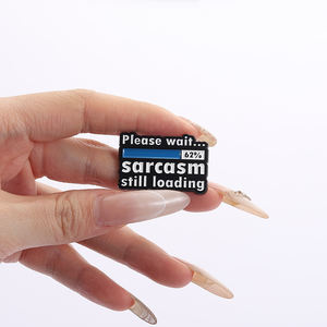 Sarkasmus Laden Emaille Pin Lustiges Zitat Broschen Metall Revers Abzeichen Schmuck Geschenke für Freunde Großhandel - Product Image 4