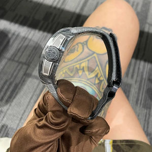 รับปรับแต่งโลโก้ นาฬิกาข้อมือผู้ชายแบบกลไก ดีไซน์โปร่ง ทรงกระบอก กันน้ำ พร้อมฟังก์ชั่นกันน้ำ - Product Image 4