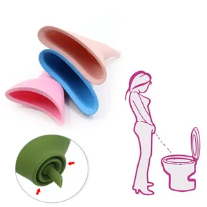 ORIMY OEM/ODM女性站立可重复使用的女性排尿装置女性便携式可折叠硅胶旅行小便池，带定制标志