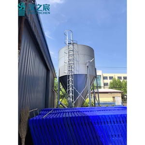 Silo à grains durable galvanisé à chaud, résistant à la corrosion, pour l'élevage de volailles, de porcs, de bovins et d'autres animaux d'élevage - Product Image 2