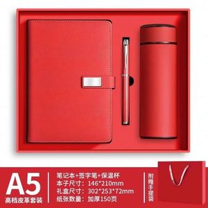 Set de Cuaderno Premium 2025 A3 A4 A5 con Cubierta de Cuero PU, Bolígrafo y Taza, Logotipo Personalizado, Regalo Empresarial - Product Image 5