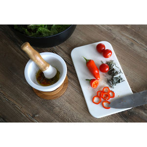 Juego de vajilla sostenible de cuchara de madera ecológica de 350-600ML, ensaladera de coco - Product Image 3