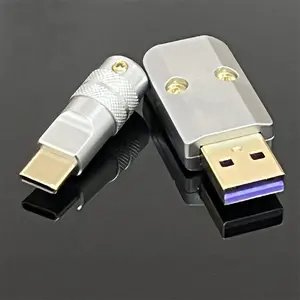 Şarj tipi c kablo hızlı şarj yüksek kaliteli metal çinko alaşımı usb aksesuarları mini konnektör hızlı şarj adaptateur tip c