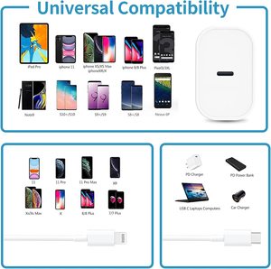 20W Pd Nhanh Chóng Sạc Gốc Nhà Máy Adapter USB C Loại C Sạc Cho iPhone 16 15 14 13 12 Pro Max - Product Image 6