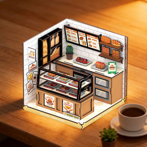 Nuevo Kit de Casa de Muñecas en Miniatura, Tienda de Flores, Diorama de Madera, Kits de Construcción, Cafetería, Rincón de Lectura, Rompecabezas 3D de Madera - Product Image 4