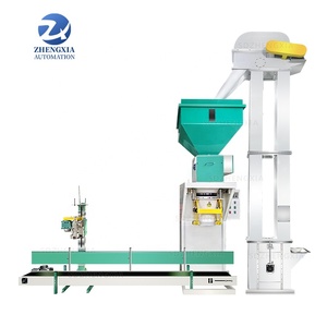 Máquina Automática de Pesaje y Empaquetado de Granos de Trigo, Maíz, Arroz y Nueces de 5-50 kg, con Cinta Transportadora y Máquina de Coser - Product Image 2