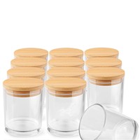 Xuzhou Premium 6oz 16oz 10oz OEM Bougie transparente givrée bocaux vides avec couvercles et emballage en boîte