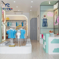 Desain Showroom Pakaian Bayi Populer, Dekorasi Toko Pakaian Anak Custom, Perlengkapan Toko Pakaian, Rak Pakaian