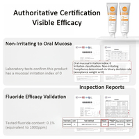 Dentifrice de blanchiment des dents à la vitamine C citron personnalisé privé pour une haleine fraîche nettoyage buccal et soin doux des gencives dentifrice au fluorure