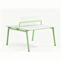 Bureau de personnel modulaire personnalisable OEM en finition MFC, faible MOQ pour la vente en gros, durable avec structure métallique pour les commandes en gros