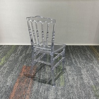 Elegante Stapelbare Transparente Kristall-PC Napoleon Chiavari Stühle für Romantische Hochzeiten und Moderne Outdoor-Bankett-Events Partyverleih