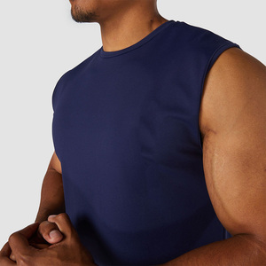 Tùy Chỉnh Polyester Đồng Bằng Trống Men's Gân Tập Thể Dục Tank Top Trắng Đen Màu Grey Màu SINGlet Của Men's Tập Thể Dục Tank Top - Product Image 5