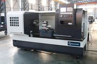 Tour CNC horizontal à banc plat robuste CAK6166C, commande GSK, garantie 1 an, pour broches d'énergie éolienne, grande précision