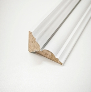 Trắng primed PVC trang trí khuôn Panels Đối với thiết kế nội thất ghế gỗ đường sắt tường TRIM - Product Image 1