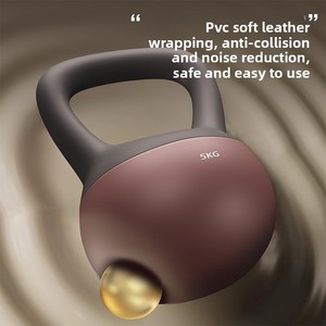 Kettlebell silencieux antidérapant en PVC souple, rempli <span class=keywords><strong>de</strong></span> sable, pour femmes, entraînement à domicile, levage des fessiers, perte <span class=keywords><strong>de</strong></span> graisse, équipement <span class=keywords><strong>de</strong></span> fitness pour la force - Product Image 4