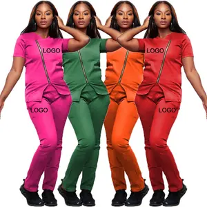 Nouvelle <span class=keywords><strong>pharmacie</strong></span> gommage costume uniforme médical clinique dentaire infirmière Service de santé vêtements de travail vétérinaires gommages personnalisés uniformes ensembles infirmière - Product Image 1