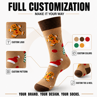 Chaussettes personnalisées sportives OEM pour adultes, sans couture, respirantes, à séchage rapide, absorbant la transpiration, résistantes aux déchirures, avec impression numérique et logo, collection automne