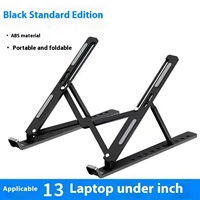 Support pour ordinateur portable pliable et réglable en hauteur, support de rangement portable, support de refroidissement pour ordinateur