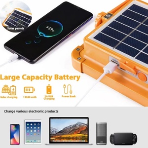 Linterna Solar Portátil Recargable, Reflector para Exteriores, Cuatro Modos, Luces Solares de Emergencia para Camping - Product Image 4