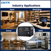 Régulateur de tension automatique monophasé servo CNTR SVC 10000VA 10KA, sortie 220V, écran LCD, AVR pour appareils électroménagers et de bureau